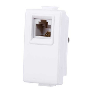 Ettroit Telefondose Rj11 Kompatibel Bticino Matix Anschlusstyp K10 Weiß Farbe