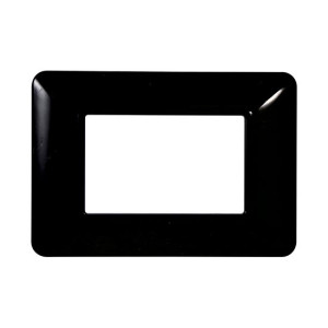 Ettroit Kompatible Abdeckrahmen Bticino Matix 3 Module Kunststoff Schwarz Farbe