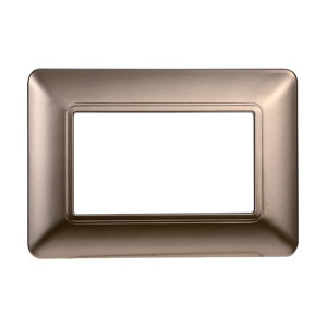 Ettroit Kompatible Abdeckrahmen Bticino Matix 3 Module Kunststoff Bronze-Farbe