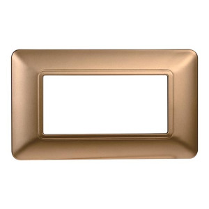 Ettroit Kompatible Abdeckrahmen Bticino Matix 4 Module Kunststoff Gold Farbe