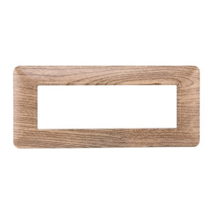Ettroit Kompatible Abdeckrahmen Bticino Matix 6 Module Kunststoff Helles Holz Farbe