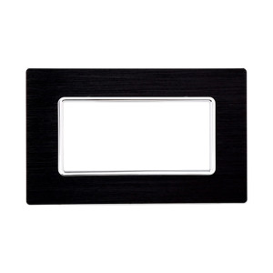 Ettroit Mt86402 Solar-Serie, 4p, Aluminiumplatte, Schwarze Farbe, Kompatibel Mit Bticino Matix