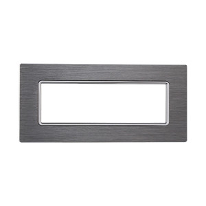 Ettroit Mt86606 6p Aluminiumplatte Silberfarbe 6 Plätze Kompatibel Mit Bticino Matix