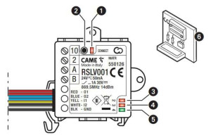 Came Rslv001 Modulo Slave Per Gestione Automazione Da Abbinare A Reth001