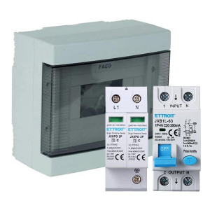 Ettroit Einphasiges Ac-Feldpanel 3 Kw Leichte Photovoltaikanlage Mit 8 Wasserdichten Ip40-Modulen