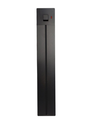 Ettroit Elektrische Wandschiene Für Plug&amp;Play-Steckdosen 500 Mm 16 A Schwarz Mit Etb4003-Taster