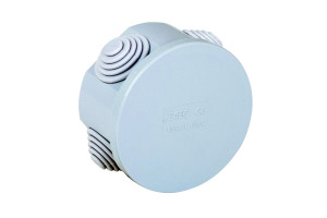 Faeg Dichter Abzweigkasten Mit Druckdeckel Rund Ø65x35mm Mit 4 Kabelverschraubungen Ip44  - Fg13401