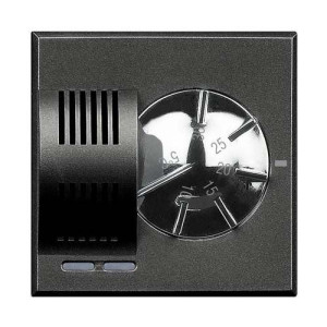 Bticino Axolute – Thermostat Für Heizung Und Klimaanlage, 230 V, Anthrazit Hs4441