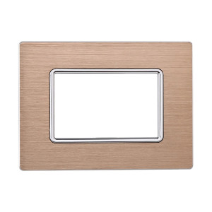 Ettroit Mt86311 3p Aluminiumplatte, Goldfarben, Kompatibel Mit Bticino Matix