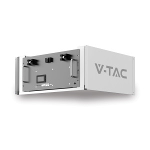 V-Tac 9,6 Kwh Rack-Lithium-Speicherbatterie, Integriertes Bms Für Photovoltaik-Wechselrichter (48 V, 200 Ah), Rack-Version Im Lieferumfang Enthalten –