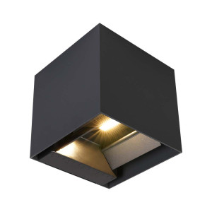 V-Tac 9w Led-Wandleuchte Mit Solarpanel Und Bewegungssensor Schwarzlicht 3000k Ip65 - 11884