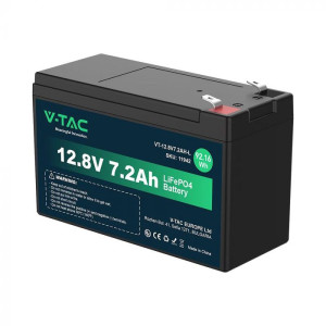 V-Tac Lithiumbatterie 12,8v 7,2ah Alarm, Usv, Videoüberwachung, T2-Anschluss 150*63*93mm Ip55 - 11942