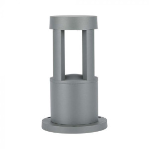 V-Tac Vt-830 Graue Led-Gartenlampe 10 W Bodenbefestigung 25 Cm Ip65 Cob Warmweiß 3000 K - 128319