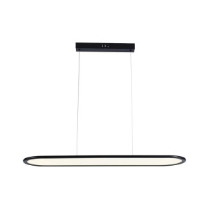 V-Tac Vt-7821 Led-Kronleuchter, 24 W, Ovale Abgehängte Deckenleuchte, 80 X 100 Cm, Modernes Design, Schwarzes Licht, 4000 K – 10045