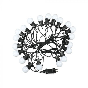 V-Tac Vt-71020 Led-Lichterkette, 20 Stück, 6000 K, 10 M, Anschließbar Mit 2pin Ip44-Eingang Und -Ausgang – Artikelnummer 217440