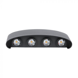 V-Tac Vt-848 Led-Wandleuchte 7w Double Light Beam Schwarzer Körper 4000k Ip65 - 218620