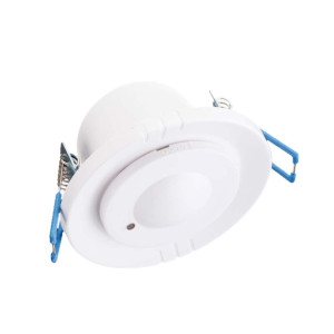 V-Tac Eingebauter Mikrowellen-Bewegungssensor 300 W 360° - Einstellbar - Weiße Farbe Ip20 - 23165
