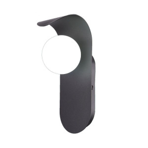 V-Tac Vt-10113-B Wandleuchte-Lampenfassung G9-Strahler (Max. 5 W) Aus Metall Und Glas, Schwarze Farbe Ip20 – 23407