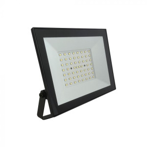 V-Tac E-Serie 50w Slim Smd Led Flutlicht Schwarz 6500k Ip65 – Mit Integriertem Treiber (Sku 23990)