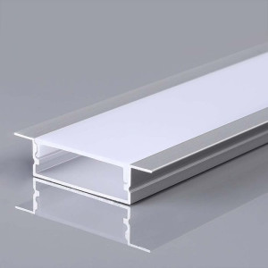V-Tac Vt-8205 Aluminiumprofil Silberfarben Für Led-Einbaustreifen Mit Satinierter Abdeckung 2 M 2000 X 30 X 10 Mm – 23177