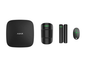 AJAX Starterkit Asp (Hub + Motionptotect + Doorprotect + Spacecontrol) Gprs/lan-Funkalarm-Kit Version Schwarz – 38169