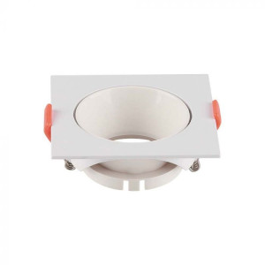 V-Tac Vt-932 Gu10 Led-Einbaustrahler Mit Quadratischem Körper Und Weißem Reflektor – Artikelnummer 6650