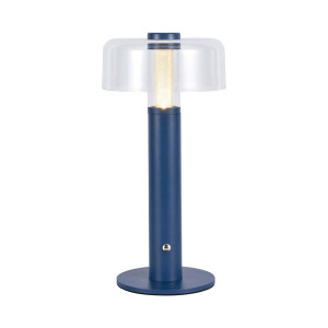 V-Tac Vt-1049 Led-Tischleuchte, 1 W, Transparente Blaue Und Weiße Farbe, Batteriebetrieben, Touch-Dimmbar, 3000 K – 7942