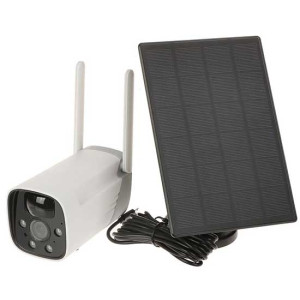 Tuya Smart Full Hd 1080p 3,6-Mm-Wlan-Ip-Bullet-Kamera Mit Eigener Stromversorgung, Solarpanel, Pir-Sensor Und Audio, Micro-Sd-Steckplatz, Kunststoff,
