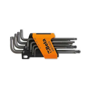 Beta Stiftschlüsselsatz Mit Kugelförmigem Kopf Für Torx-Schrauben 8teilig Mit Kompakter Halterung  97btx/sc8