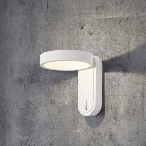 V-Tac Vt-1180 5w Led-Wandleuchte, Verstellbarer Kopf, Runde Wandleuchte 2in1, 3000+4000k, Ip65, Weißes Gehäuse – Sku 10447