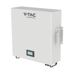 V-Tac Vt48100e-W Ees-Speicherbatterie 5,12 Kwh Lfp Lithium Bms Integrierter Photovoltaik-System-Wechselrichter (51,2 V 100 Ah) Cei-021