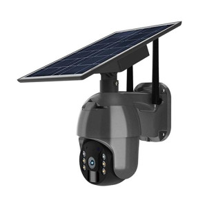 V-Tac Smart Vt-11024-Wifi Solarkamera Speed Dome Ip Pt Wifi Full Hd 1080p 3,6 Mm Mit Eigener Stromversorgung, Mit Solarpanel, Pir-Sensor Und Audio