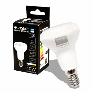 V-Tac Pro Vt-250 Led-Lampe Samsung Chip Für Strahler 4,8 W E14 R50 Kaltweiß 6400 K - Sku 21140