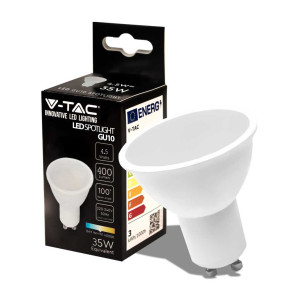V-Tac Pro Vt-205 Led-Spot-Glühbirne 4,5 W Samsung-Chip Smd Gu10 Naturweiß 4000 K – Sku 21202