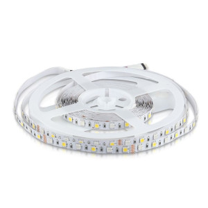 V-Tac Vt-5050 Led Strip 12v Smd5050 8w/mt Strip 5mt Rgb+w 4000k 60led/m - Sku 212552