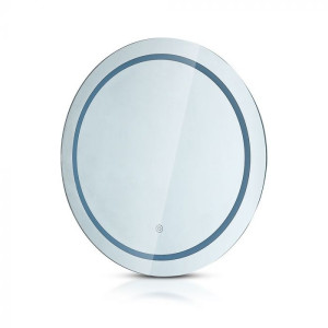 V-Tac Vt-8602 Runder Led-Badezimmerspiegel, 25 W, Beschlagfrei, Touch-Steuerung, Ein/aus Und Farbwechsel, 3-In-1, Ip44, 1600 Mm – Artikelnummer