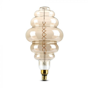 V-Tac Vt-2188d Ringbirne 8w E27 Xl S200 Doppelfaden Spiralgedimmtes Braunglas 1800k Dimmbar – Sku 217465