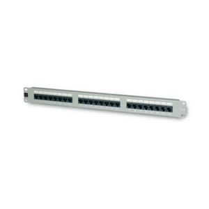 Fanton Patch-Panel 24-Ports Utp Cat5e 1 Einheit Farbe Grau Für 19" Rackschrank  23422
