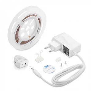 V-Tac Set Led-Streifen Bedlight  Smd2835 2.8w 260lm 1.2m Mit Pir-Sensor-Einzelbett Dimmbar Vt-8067 – Sku 2549 Neutralweiß 4000k