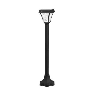 V-Tac Vt-984 2w Led-Solar-Gartenständerlampe Licht 110lm Farbwechsel 3in1 Schalter Schwarzer Körper 94cm Wasserdicht Ip65  - Sku 2891