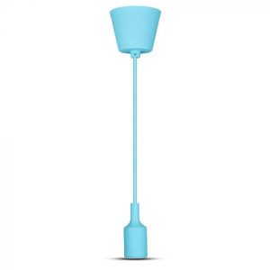 V-Tac Vt-7228 E27 Dekorative Pendellampenfassung 1mt Aus Blauem Silikon – 3482