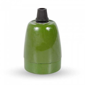 V-Tac Vt-799 E27 Lampenfassung Grün Porzellan Ip20 - Sku 3797