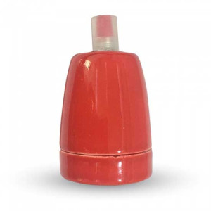 V-Tac Vt-799 E27 Lampenfassung Rot Porzellan Ip20 - Sku 3799
