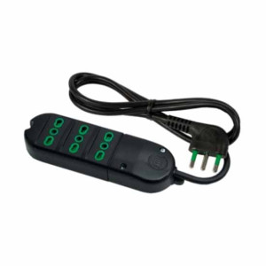 Fanton Mehrfachsteckdose 3 Steckdosen Italienisch-Zweifach Std. 2p+e 16a Kabel 1,5m  41011