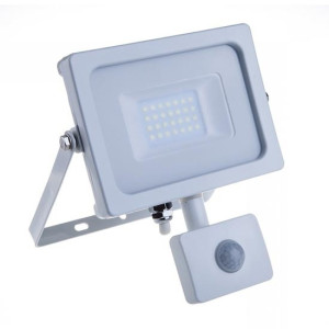 V-Tac Pro Vt-20-S 20w Led Flutlicht Pir Sensor Chip Samsung Smd 4000k Ultra Slim Weiß Ip65 - Sku 449