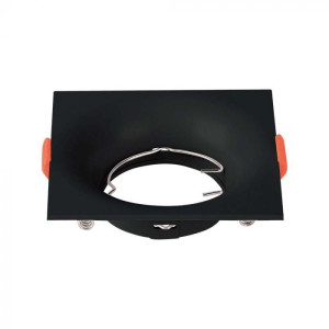 V-Tac Vt-921-B Led Gu10 Einbaustrahler, Quadratisch, Niedriges Profil, Schwarzes Gehäuse – Artikelnummer 6635