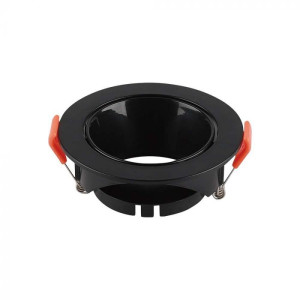 V-Tac Vt-931 Led Gu10 Einbaustrahler Runder Halter, Schwarzes Gehäuse – Artikelnummer 6646