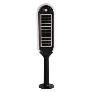 V-Tac Vt-945 5w Led-Solar Pollerleuchte 3000k Mit Pir-Sensor 2in1 Installation Schwarz+weißer Körper 70cm Ip65 - Sku 6666