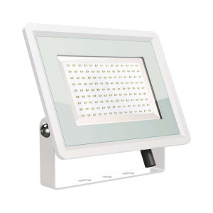 V-Tac Vt-49104 Led-Strahler Der F-Serie 100w Smd 87lm/w 110° Naturweiß 4000k Slim White Aluminium Ip65 - Sku 6725