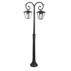 V-Tac Vt-738 Garten Pole-Lampe 2xe27  Graphitschwarz Lampe 141cm Wasserdicht Ip44 - Sku 7061